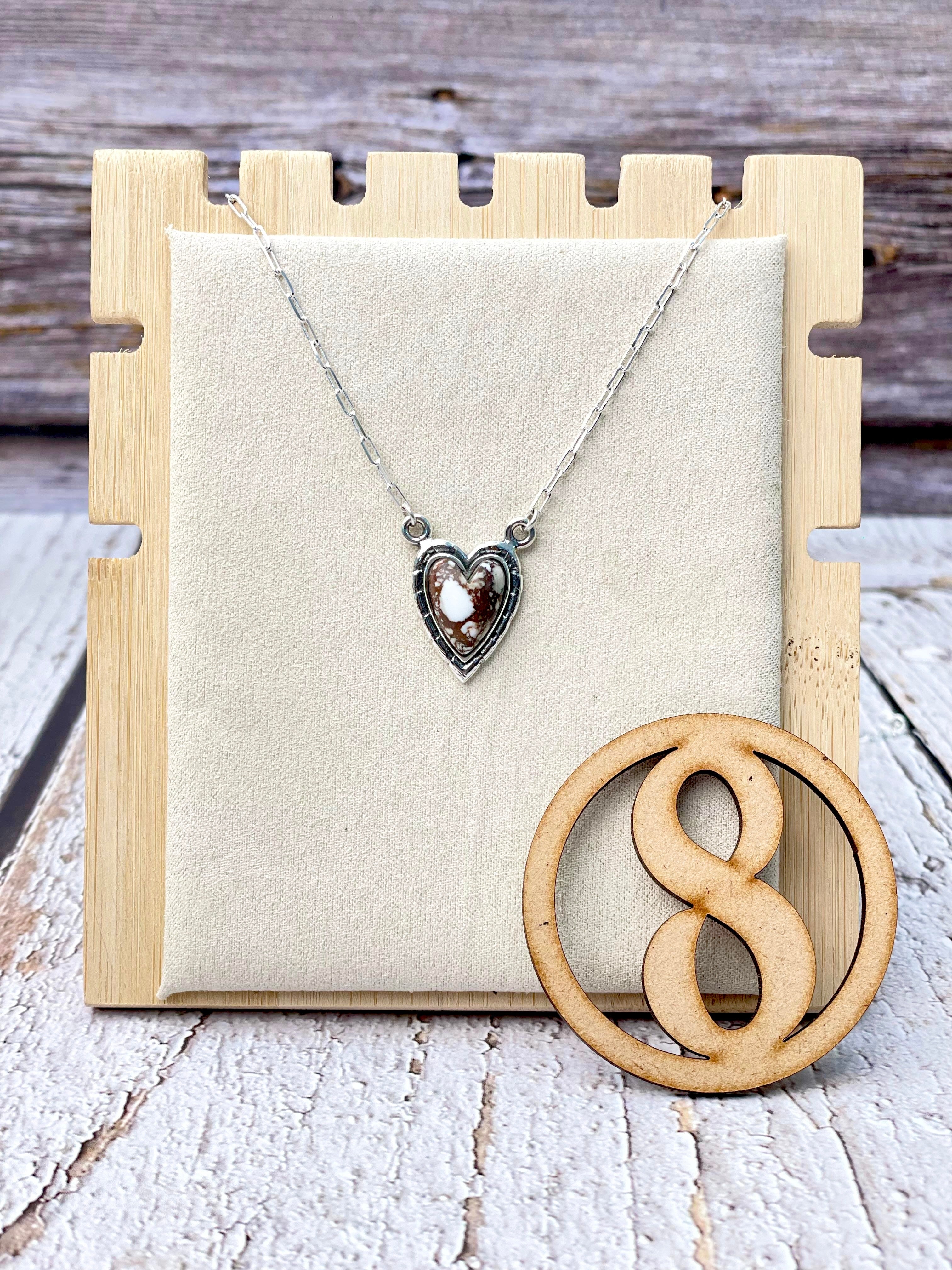 Full Of Love Heart Slab Necklace-Necklaces-Krush Kandy, Women's Online Fashion Boutique Located in Phoenix, Arizona (Scottsdale Area)