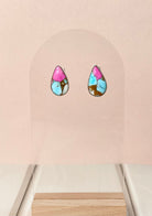Cotton Candy Slab Studs Bno. 27-Earrings-Krush Kandy, Women's Online Fashion Boutique Located in Phoenix, Arizona (Scottsdale Area)