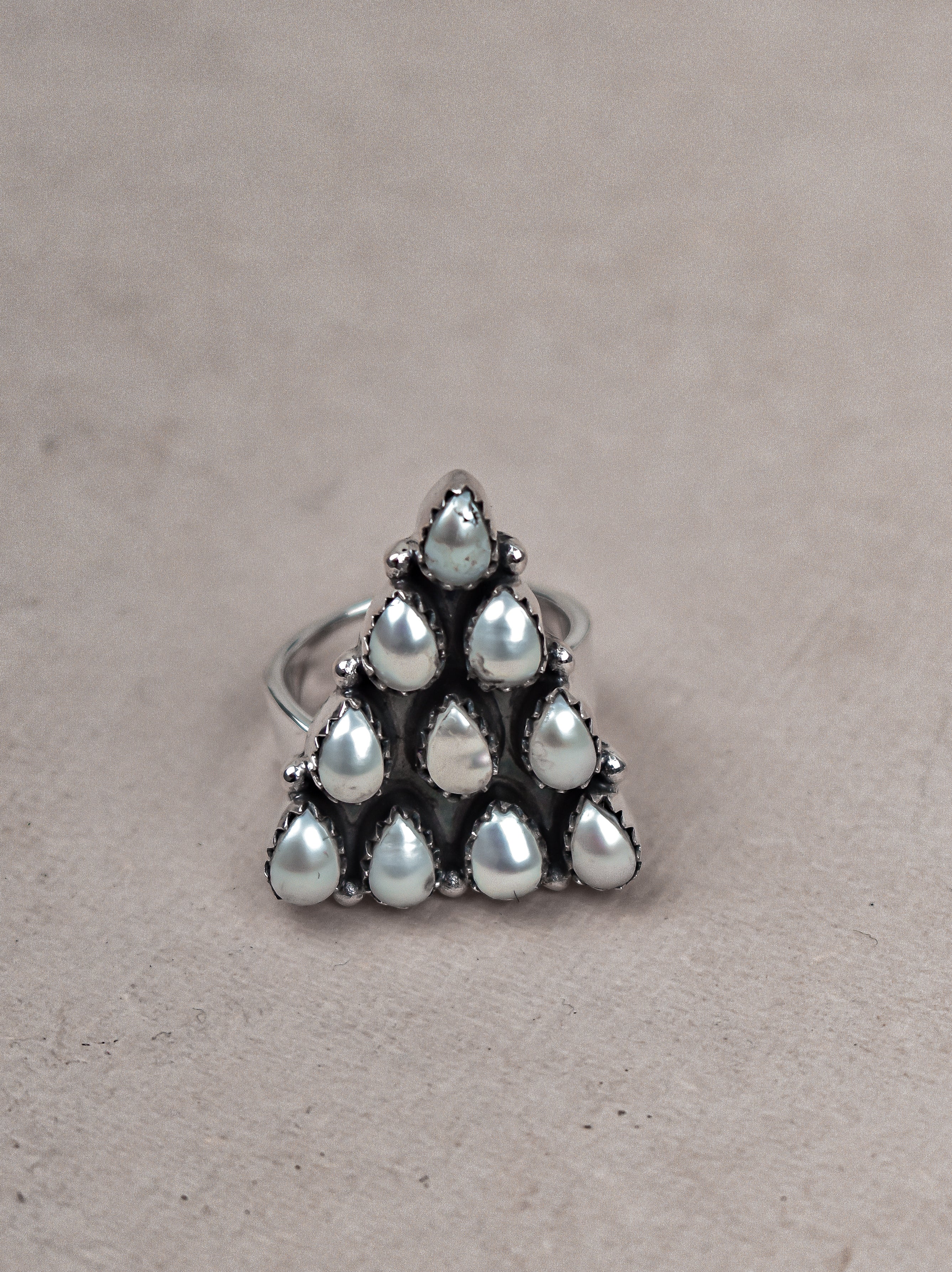 Pyramid Prism Gemstone Ring-Cluster Rings-Krush Kandy, Women's Online Fashion Boutique Located in Phoenix, Arizona (Scottsdale Area)