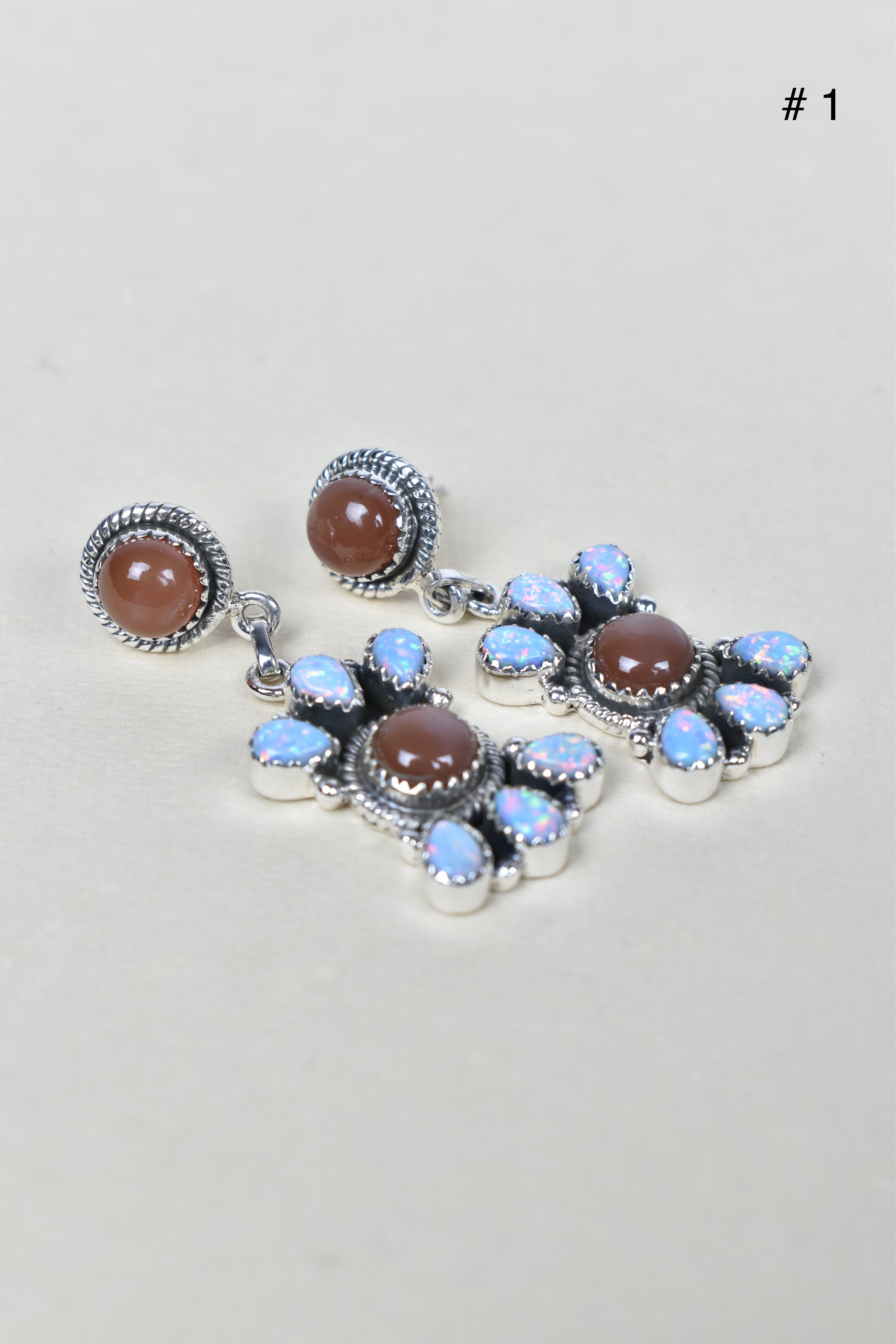 Trine Jewel Cascade Earrings-Drop Earrings-Krush Kandy, Women's Online Fashion Boutique Located in Phoenix, Arizona (Scottsdale Area)