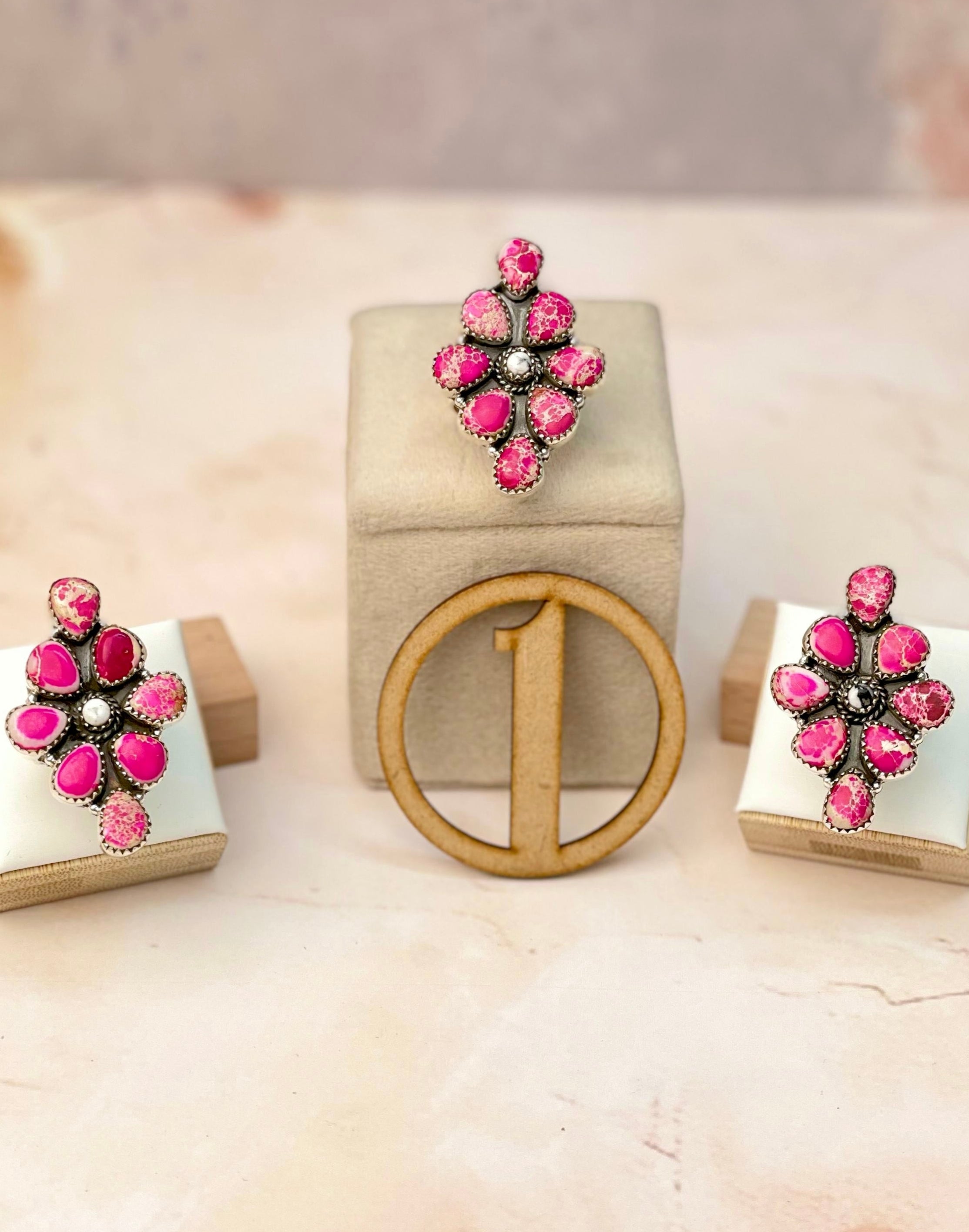 Canyon Peaks Stone Cluster Rings-Rings-Krush Kandy, Women's Online Fashion Boutique Located in Phoenix, Arizona (Scottsdale Area)