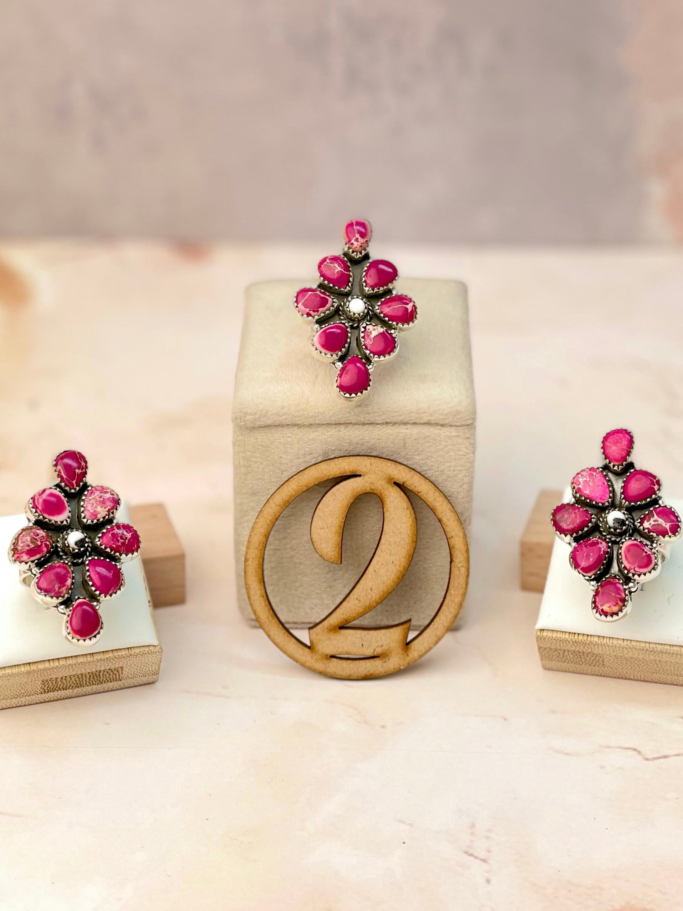 Canyon Peaks Stone Cluster Rings-Rings-Krush Kandy, Women's Online Fashion Boutique Located in Phoenix, Arizona (Scottsdale Area)