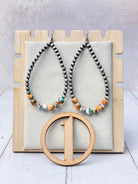 Desert Pearl & Stone Teardrop Earrings-Earrings-Krush Kandy, Women's Online Fashion Boutique Located in Phoenix, Arizona (Scottsdale Area)