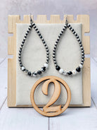 Desert Pearl & Stone Teardrop Earrings-Earrings-Krush Kandy, Women's Online Fashion Boutique Located in Phoenix, Arizona (Scottsdale Area)