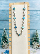 Snowdrift Hearts White Shell, Golden Hills & Crystal Necklace-Necklaces-Krush Kandy, Women's Online Fashion Boutique Located in Phoenix, Arizona (Scottsdale Area)