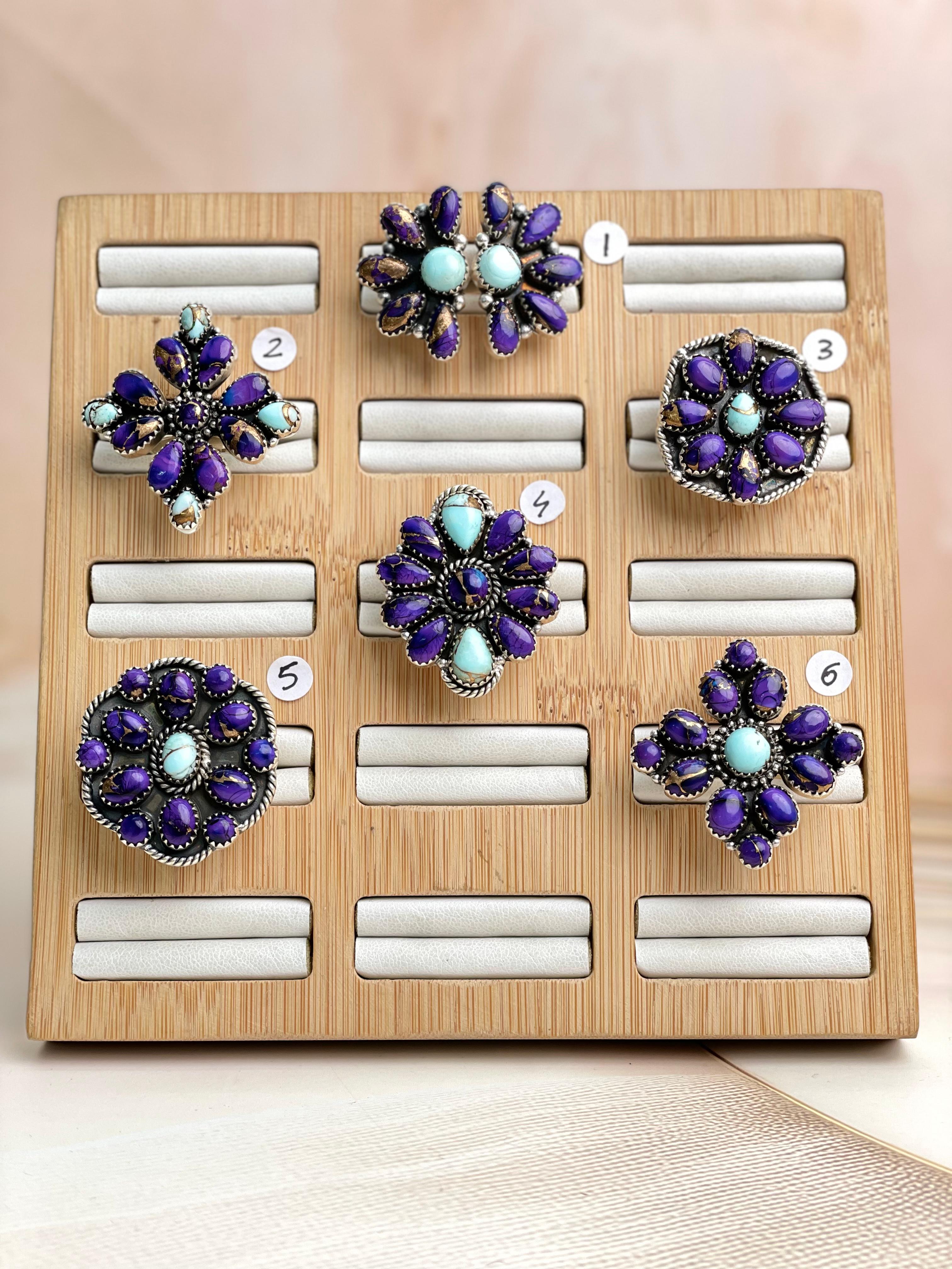 Multi Dahlia Ring Clusters-Rings-Krush Kandy, Women's Online Fashion Boutique Located in Phoenix, Arizona (Scottsdale Area)