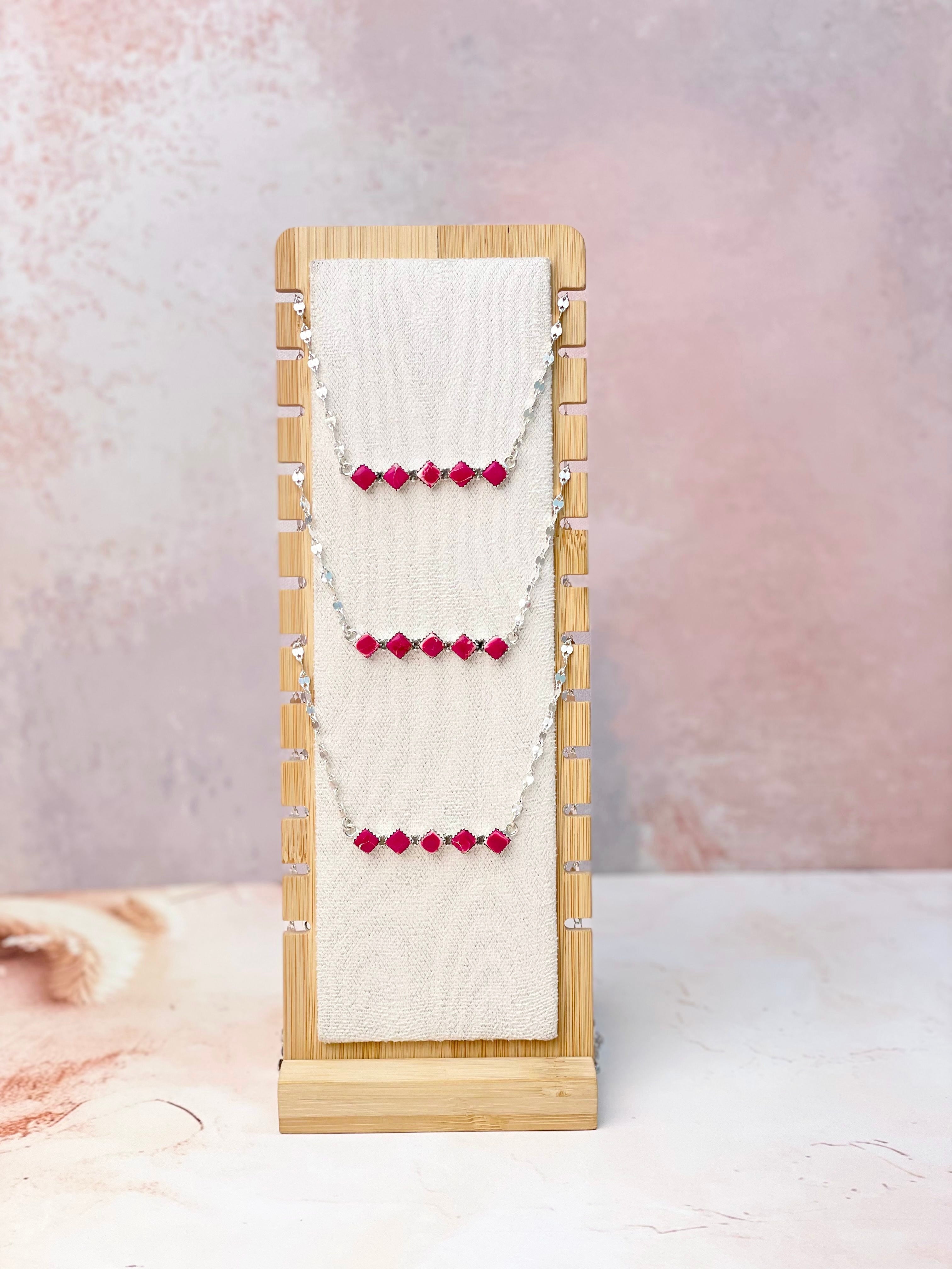 Desert Bar Jasper Fancy Chain Necklace-Necklaces-Krush Kandy, Women's Online Fashion Boutique Located in Phoenix, Arizona (Scottsdale Area)