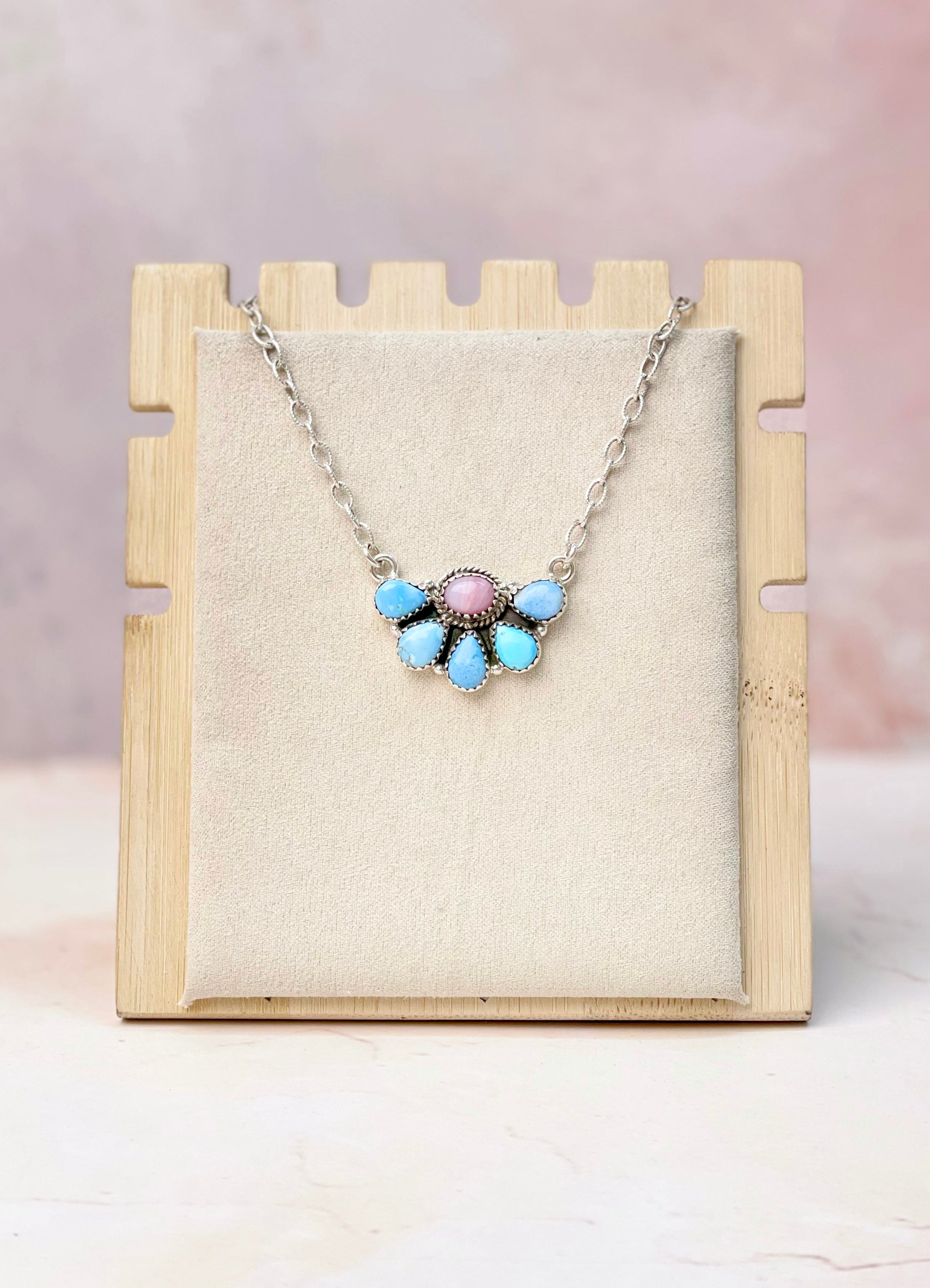 Wild West Golden Hill Half Daisy Necklace-Necklaces-Krush Kandy, Women's Online Fashion Boutique Located in Phoenix, Arizona (Scottsdale Area)