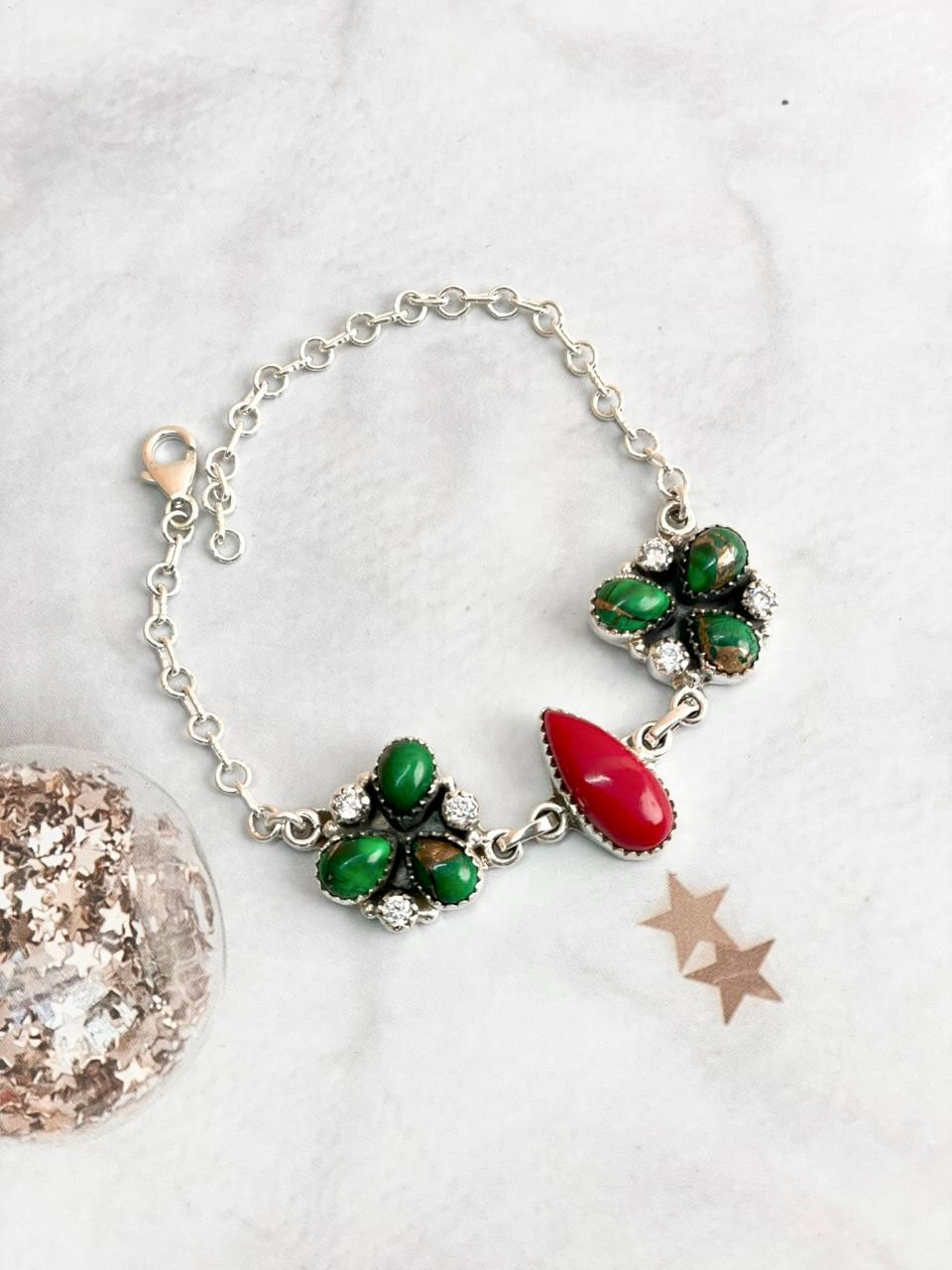 Christmas in Kandyland Mistletoe Bracelet-Bracelets-Krush Kandy, Women's Online Fashion Boutique Located in Phoenix, Arizona (Scottsdale Area)