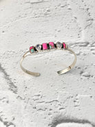 Cotton Candy & CZ Bar Cuff-Bracelets-Krush Kandy, Women's Online Fashion Boutique Located in Phoenix, Arizona (Scottsdale Area)