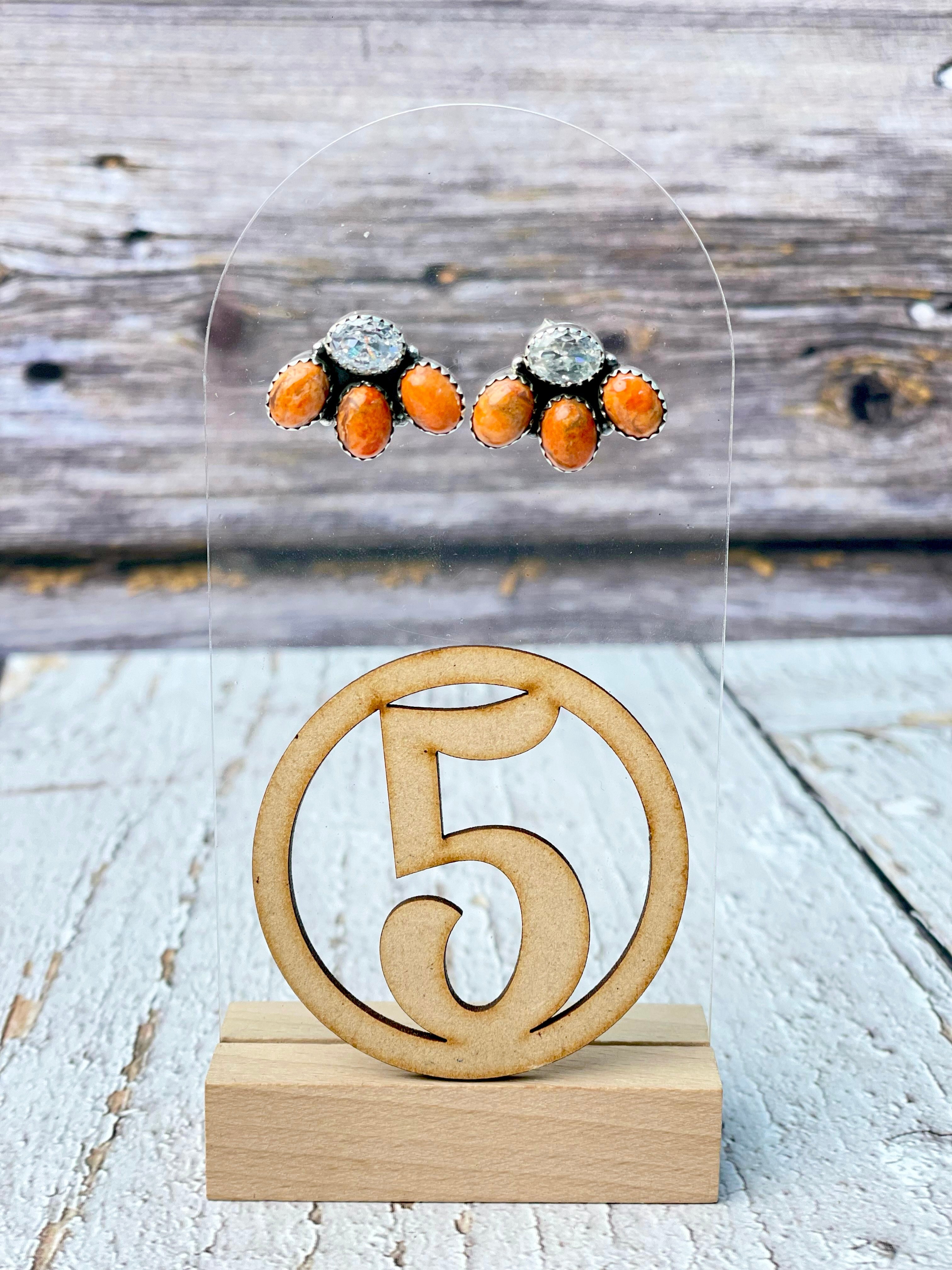 Mini Crystal Cluster Earrings-Earrings-Krush Kandy, Women's Online Fashion Boutique Located in Phoenix, Arizona (Scottsdale Area)