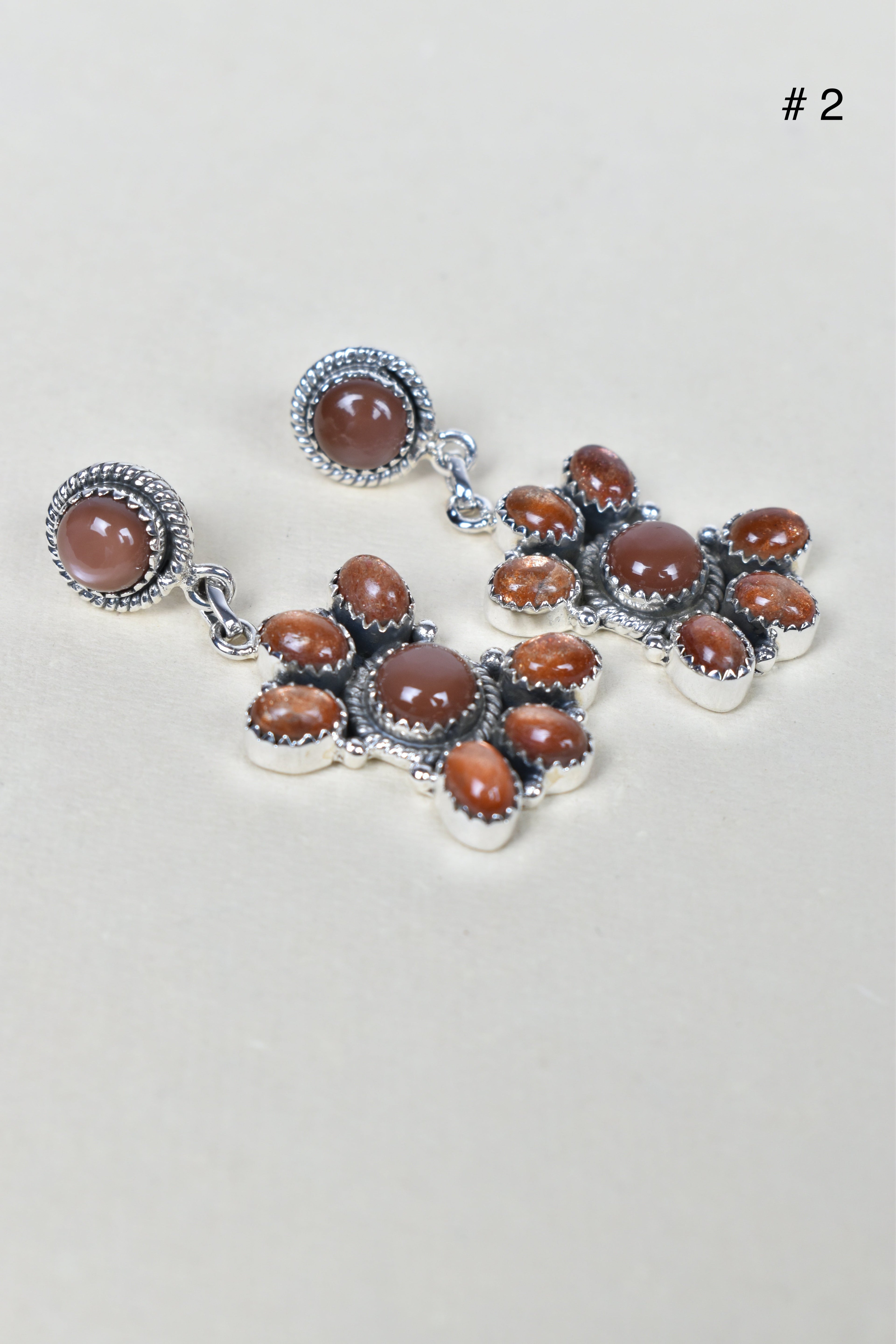 Trine Jewel Cascade Earrings-Drop Earrings-Krush Kandy, Women's Online Fashion Boutique Located in Phoenix, Arizona (Scottsdale Area)