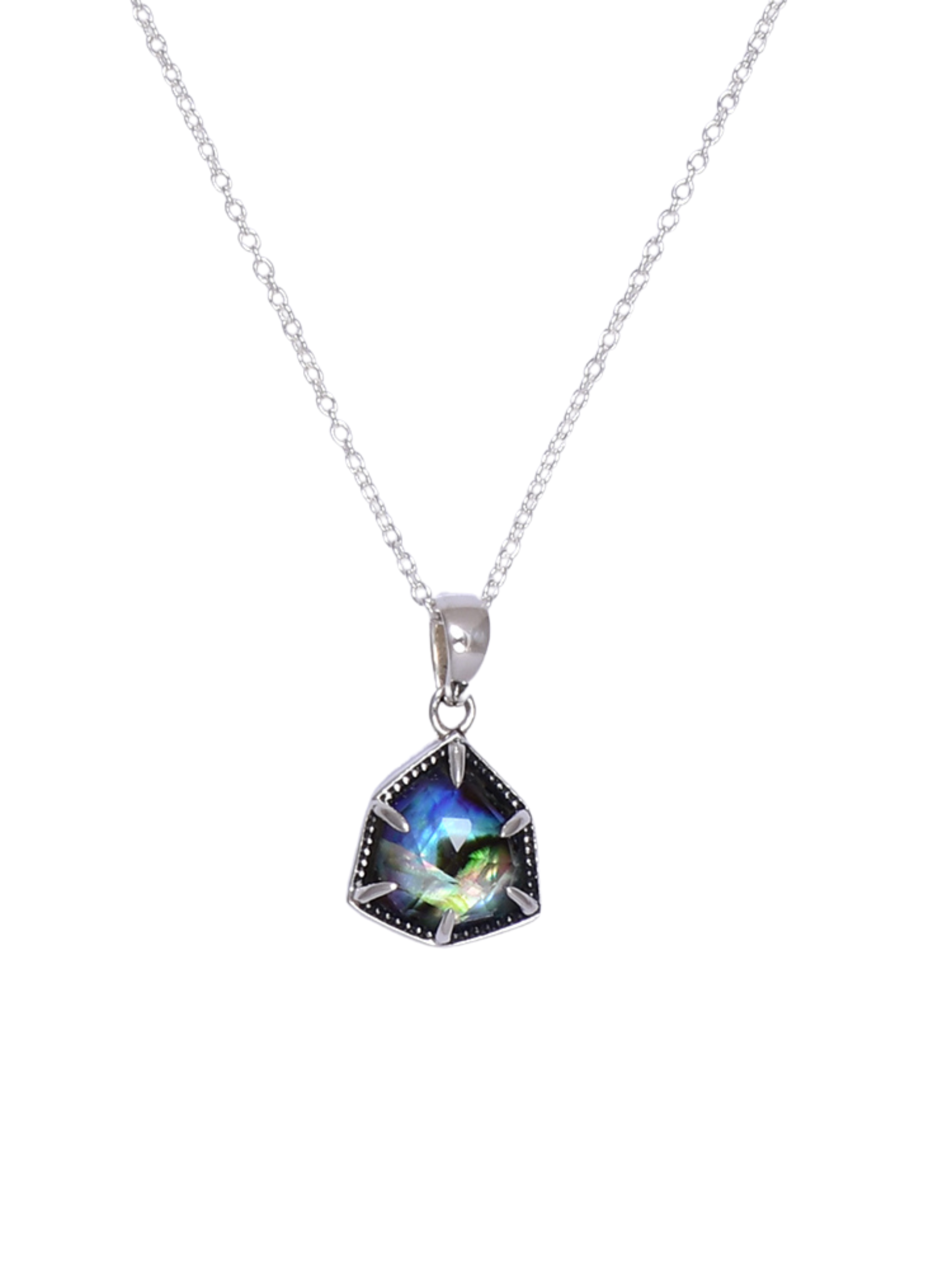 Kandy Geometric Slab Stone Necklace-Necklaces-Krush Kandy, Women's Online Fashion Boutique Located in Phoenix, Arizona (Scottsdale Area)