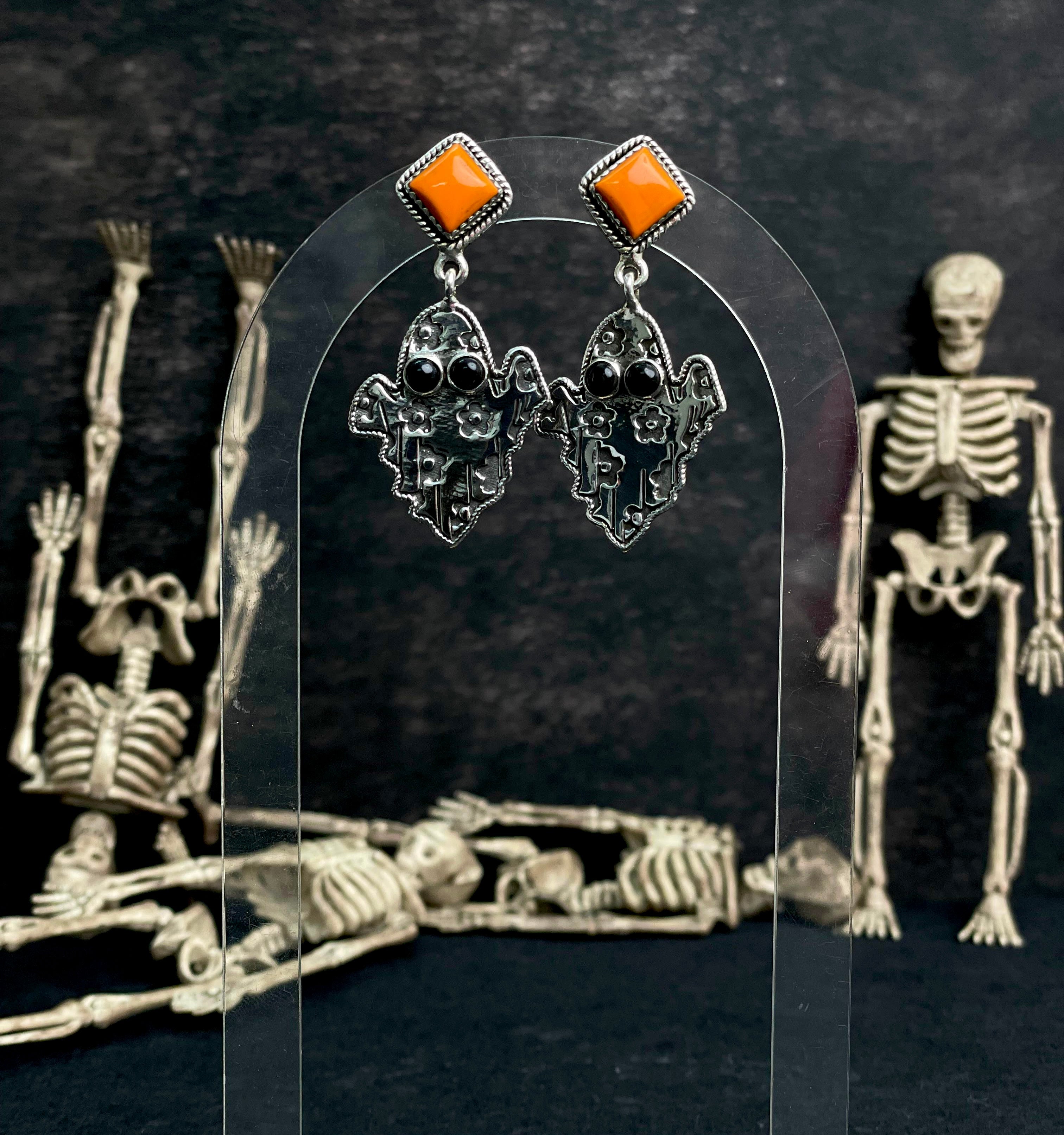 Halloween Stone Drop Cluster Earrings-Earrings-Krush Kandy, Women's Online Fashion Boutique Located in Phoenix, Arizona (Scottsdale Area)