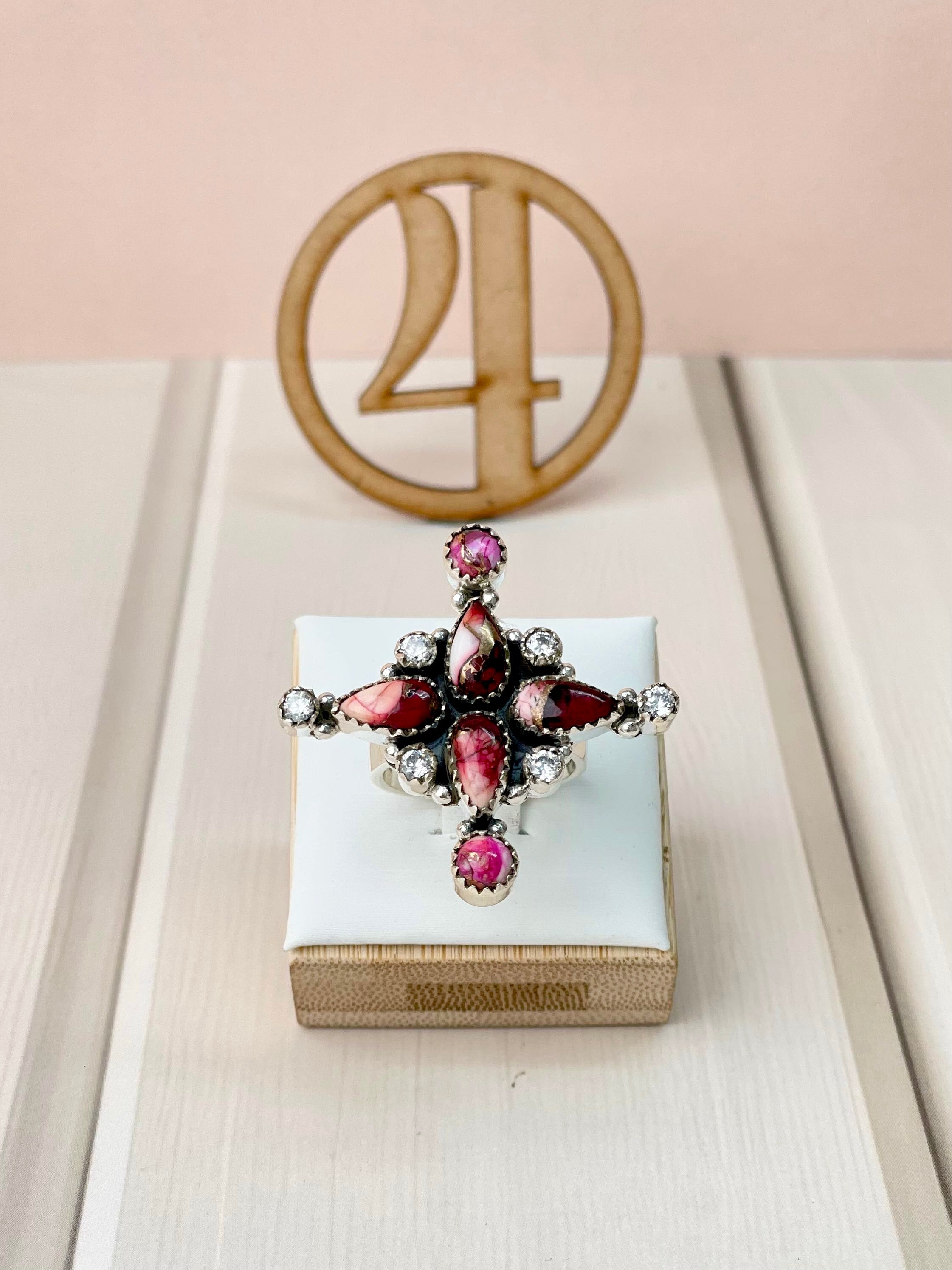 Red Dahlia One of a Kind Rings-Rings-Krush Kandy, Women's Online Fashion Boutique Located in Phoenix, Arizona (Scottsdale Area)