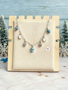 Winter Frost Golden Hills Stone Drops Necklace-Necklaces-Krush Kandy, Women's Online Fashion Boutique Located in Phoenix, Arizona (Scottsdale Area)