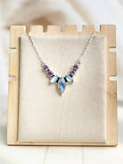 Celestial Spring Moonstone Petals Necklace-Necklaces-Krush Kandy, Women's Online Fashion Boutique Located in Phoenix, Arizona (Scottsdale Area)