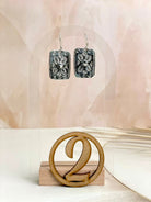 Western Glam Stamped Sterling Single Stone Earrings-Earrings-Krush Kandy, Women's Online Fashion Boutique Located in Phoenix, Arizona (Scottsdale Area)