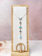 Opal and CZ Date Night Chain Necklace-Necklaces-Krush Kandy, Women's Online Fashion Boutique Located in Phoenix, Arizona (Scottsdale Area)
