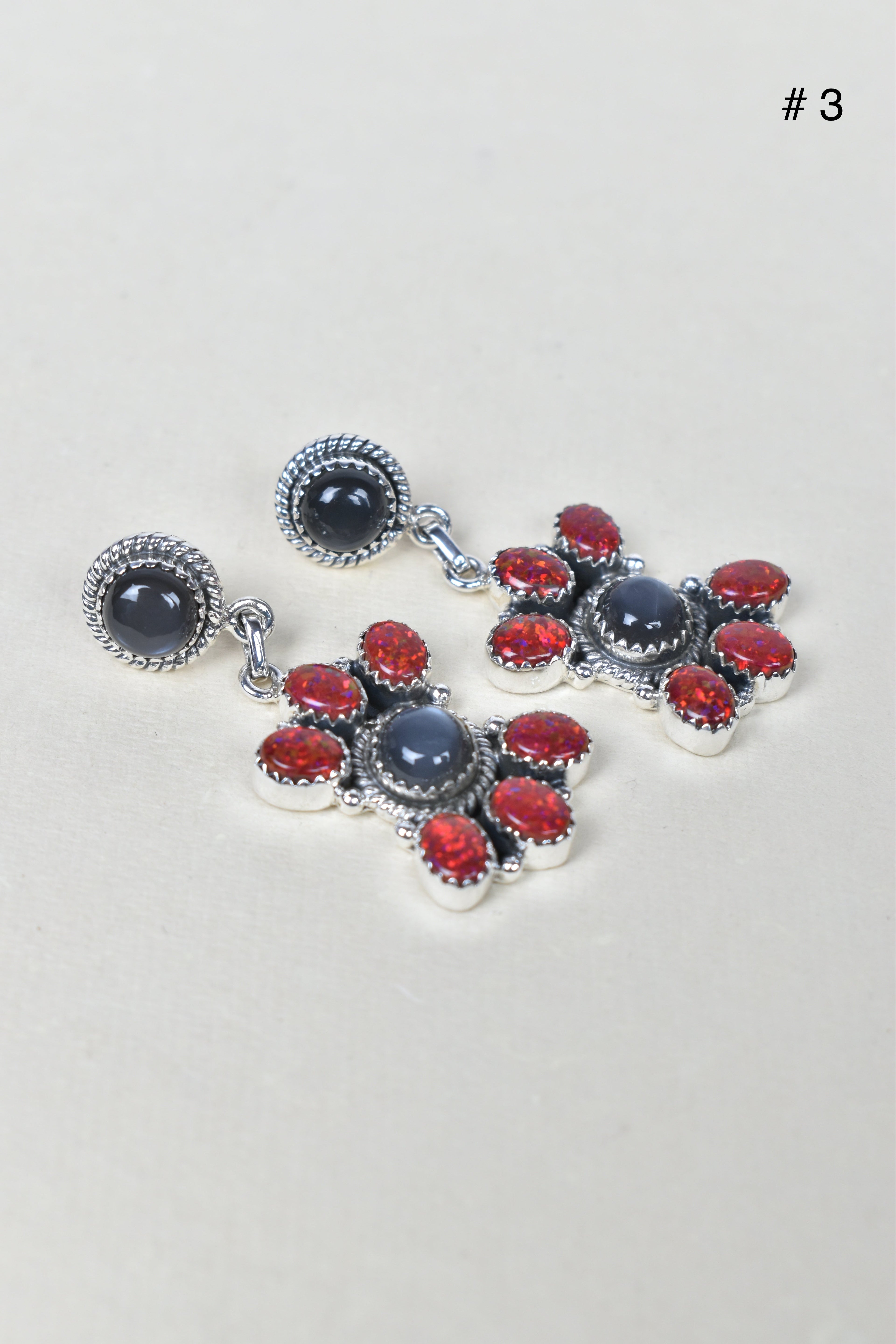 Trine Jewel Cascade Earrings-Drop Earrings-Krush Kandy, Women's Online Fashion Boutique Located in Phoenix, Arizona (Scottsdale Area)