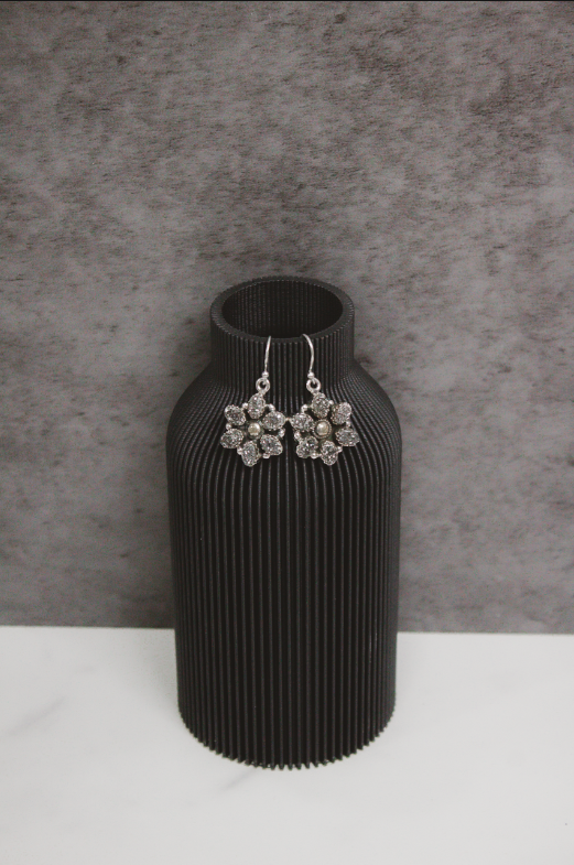 Mini Daisy Druzy Stone Earrings-Stud Earrings-Krush Kandy, Women's Online Fashion Boutique Located in Phoenix, Arizona (Scottsdale Area)