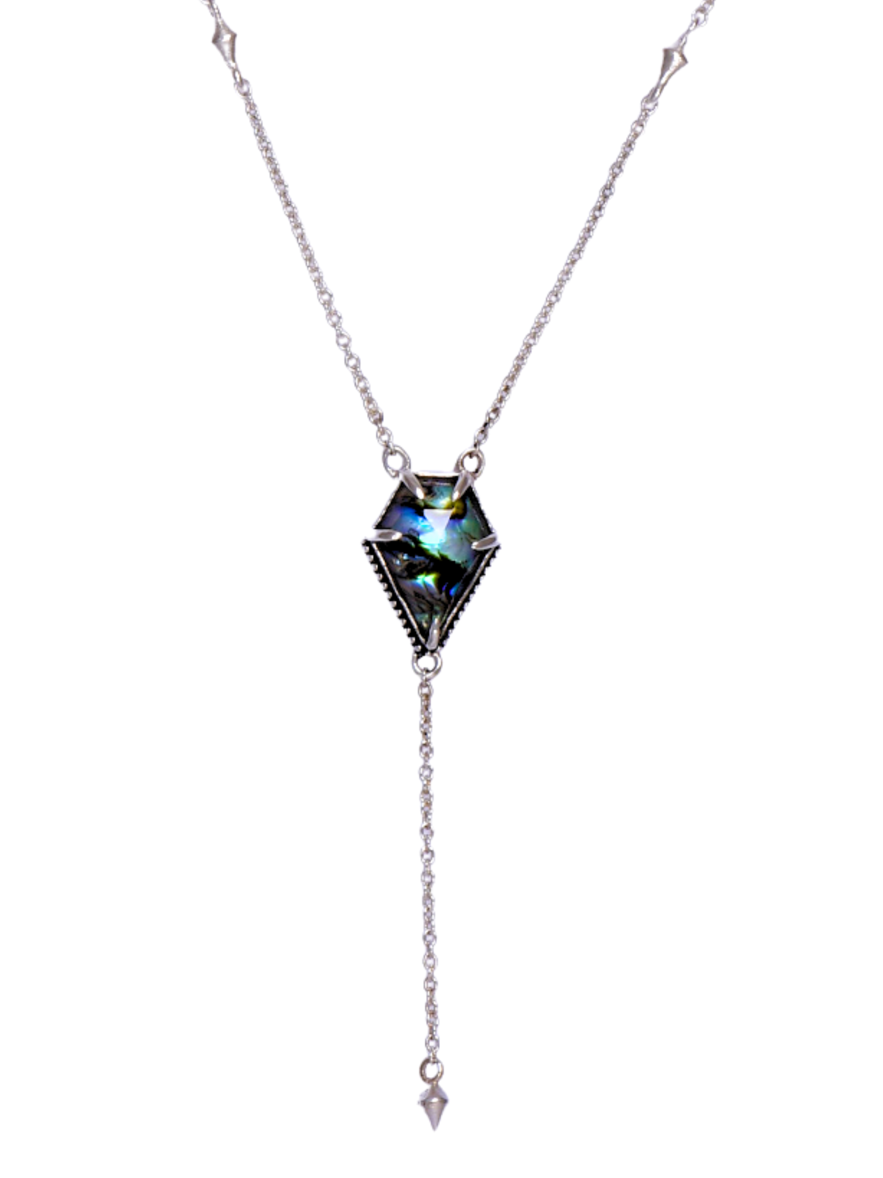 Victoria's Lariat Stone Slab Necklace-Necklaces-Krush Kandy, Women's Online Fashion Boutique Located in Phoenix, Arizona (Scottsdale Area)