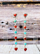 From The Bottom Of My Heart Love Stone Earrings-Earrings-Krush Kandy, Women's Online Fashion Boutique Located in Phoenix, Arizona (Scottsdale Area)