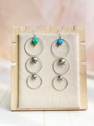 Desert Pearl Dahlia Hoops Earrings-Earrings-Krush Kandy, Women's Online Fashion Boutique Located in Phoenix, Arizona (Scottsdale Area)