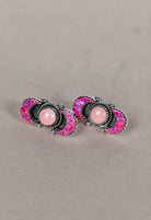 Lunar Crescent Sterling Silver Earring-Stud Earrings-Krush Kandy, Women's Online Fashion Boutique Located in Phoenix, Arizona (Scottsdale Area)