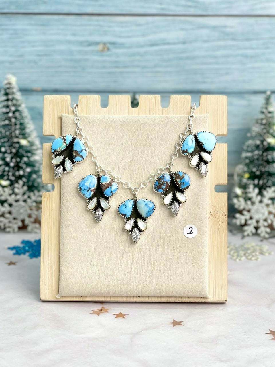 Winter Frost Golden Hills Pine Drops Necklace-Necklaces-Krush Kandy, Women's Online Fashion Boutique Located in Phoenix, Arizona (Scottsdale Area)