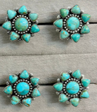 Stone Delight Turquoise Blossom Ring-Rings-Krush Kandy, Women's Online Fashion Boutique Located in Phoenix, Arizona (Scottsdale Area)