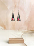 Boho Stamped Triangle Multi Earrings-Earrings-Krush Kandy, Women's Online Fashion Boutique Located in Phoenix, Arizona (Scottsdale Area)