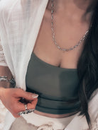 Bold Sterling Chain Necklace MADE TO ORDER-Chain Necklaces-Krush Kandy, Women's Online Fashion Boutique Located in Phoenix, Arizona (Scottsdale Area)