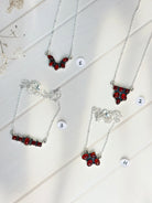 Amber, Turquoise & Crystal Small Necklaces-Necklaces-Krush Kandy, Women's Online Fashion Boutique Located in Phoenix, Arizona (Scottsdale Area)