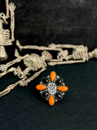 Sugar Skull Rosarita & Black Onyx Ring sno 21-Rings-Krush Kandy, Women's Online Fashion Boutique Located in Phoenix, Arizona (Scottsdale Area)