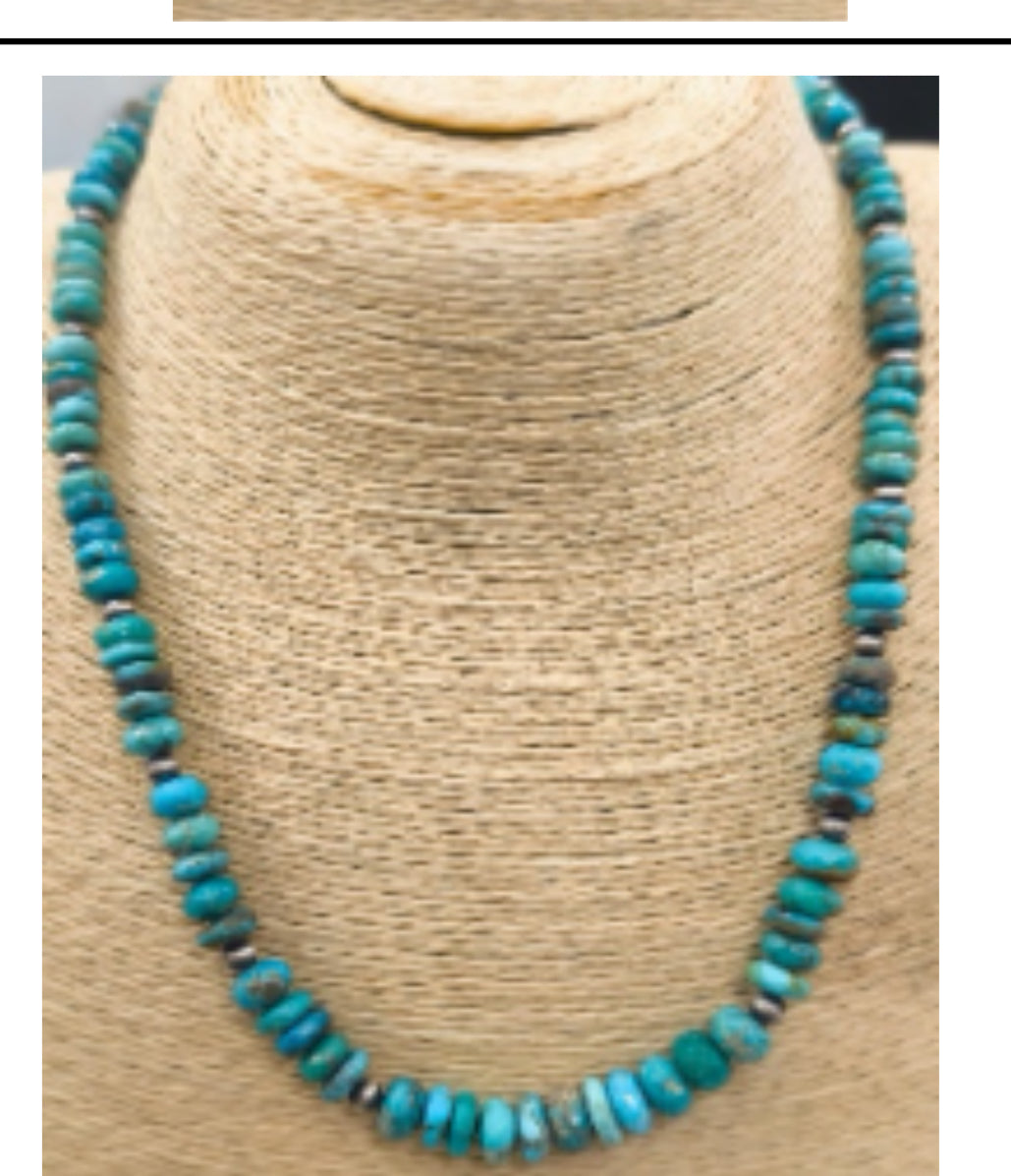 Turquoise Tides Desert Pearl Necklace-Necklaces-Krush Kandy, Women's Online Fashion Boutique Located in Phoenix, Arizona (Scottsdale Area)