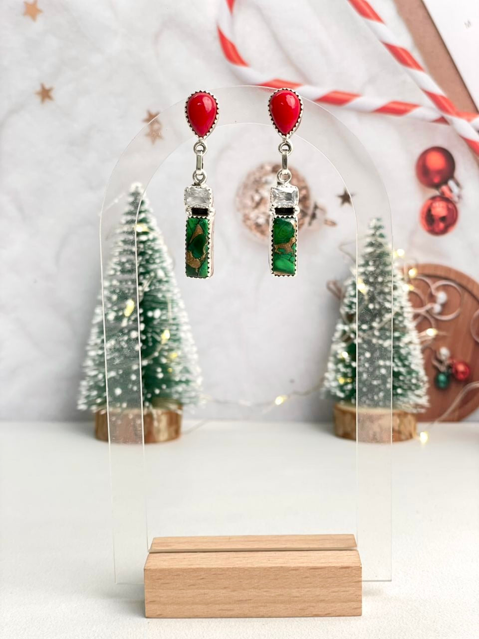 Christmas in Kandyland Bar Drop Studs-Earrings-Krush Kandy, Women's Online Fashion Boutique Located in Phoenix, Arizona (Scottsdale Area)