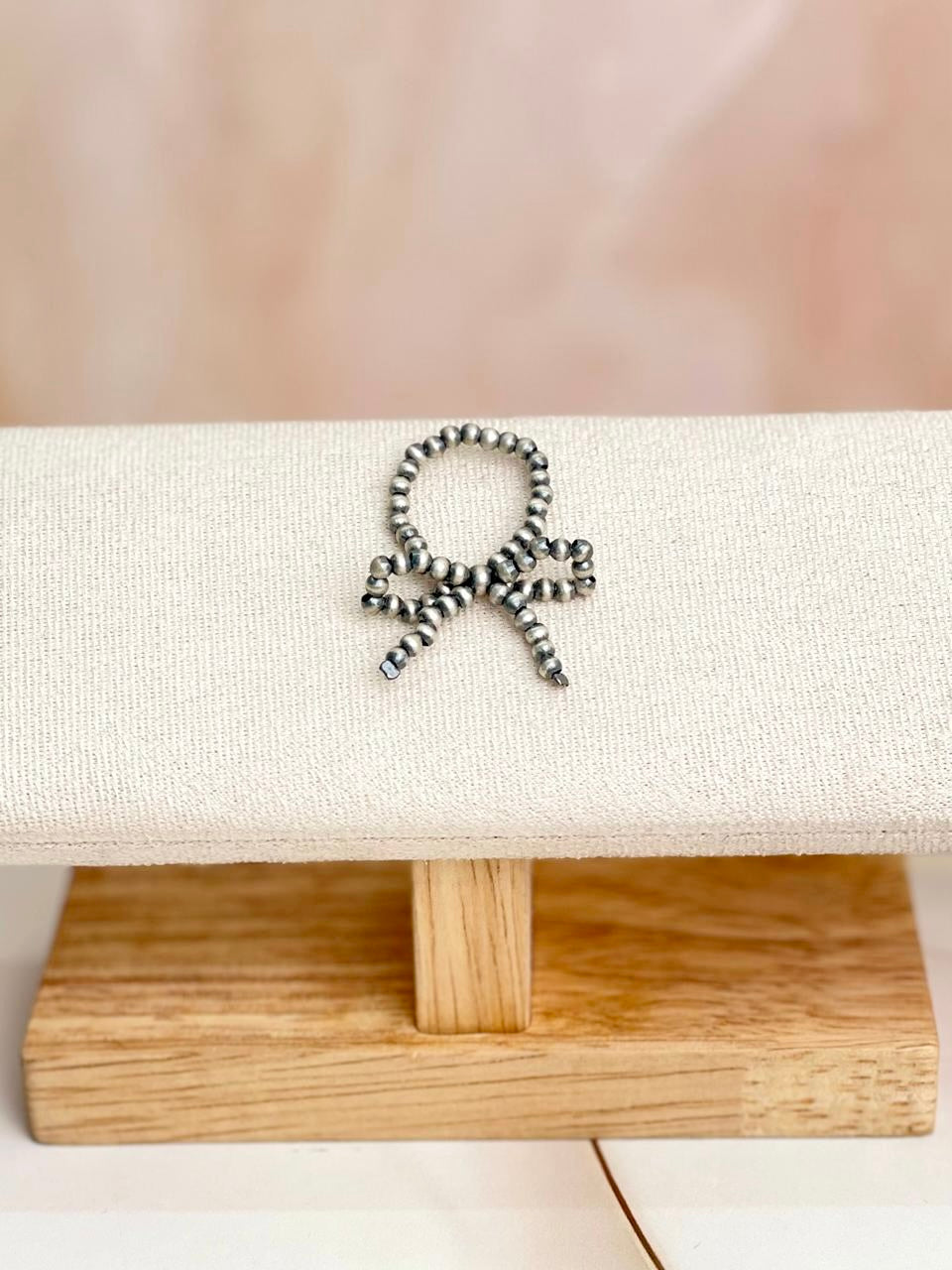 Dainty Desert Pearl Bow Ring-Rings-Krush Kandy, Women's Online Fashion Boutique Located in Phoenix, Arizona (Scottsdale Area)