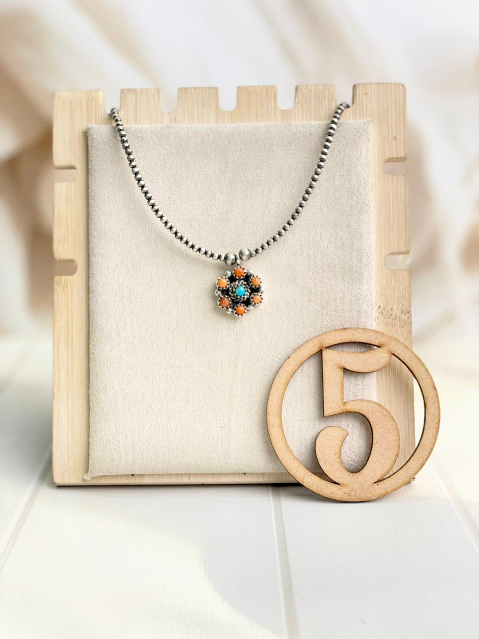 Blooming Flower Desert Pearl Necklace-Necklaces-Krush Kandy, Women's Online Fashion Boutique Located in Phoenix, Arizona (Scottsdale Area)