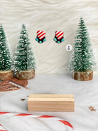 Holly Jolly Red & White Christmas Earrings-Earrings-Krush Kandy, Women's Online Fashion Boutique Located in Phoenix, Arizona (Scottsdale Area)
