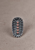 Sterling Silver Jeweled Fossil Crawler Ring-Crawler Rings-Krush Kandy, Women's Online Fashion Boutique Located in Phoenix, Arizona (Scottsdale Area)