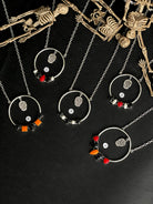 Never Ending Story Sugar Skull Necklaces-Necklaces-Krush Kandy, Women's Online Fashion Boutique Located in Phoenix, Arizona (Scottsdale Area)
