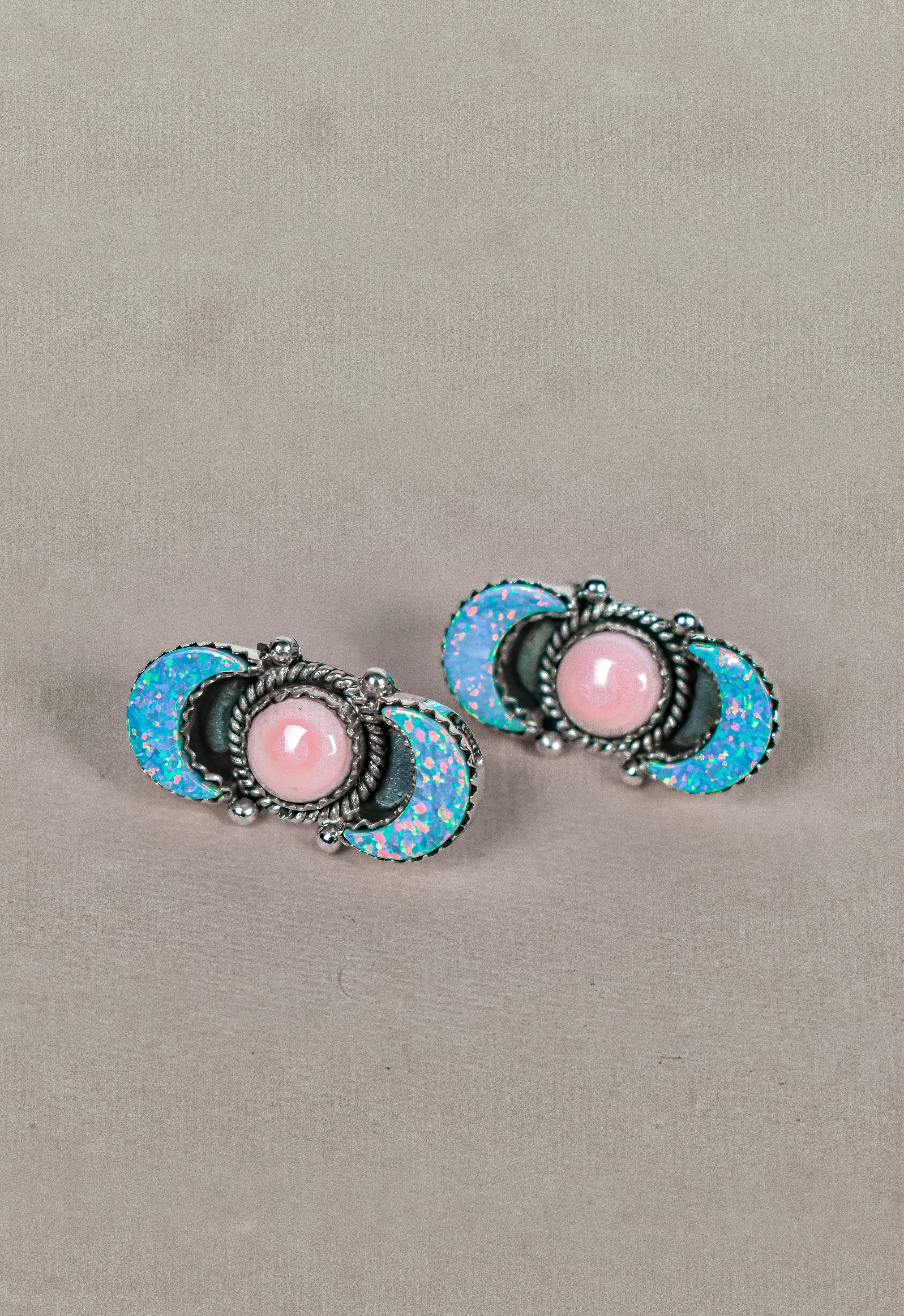 Lunar Crescent Sterling Silver Earring-Stud Earrings-Krush Kandy, Women's Online Fashion Boutique Located in Phoenix, Arizona (Scottsdale Area)