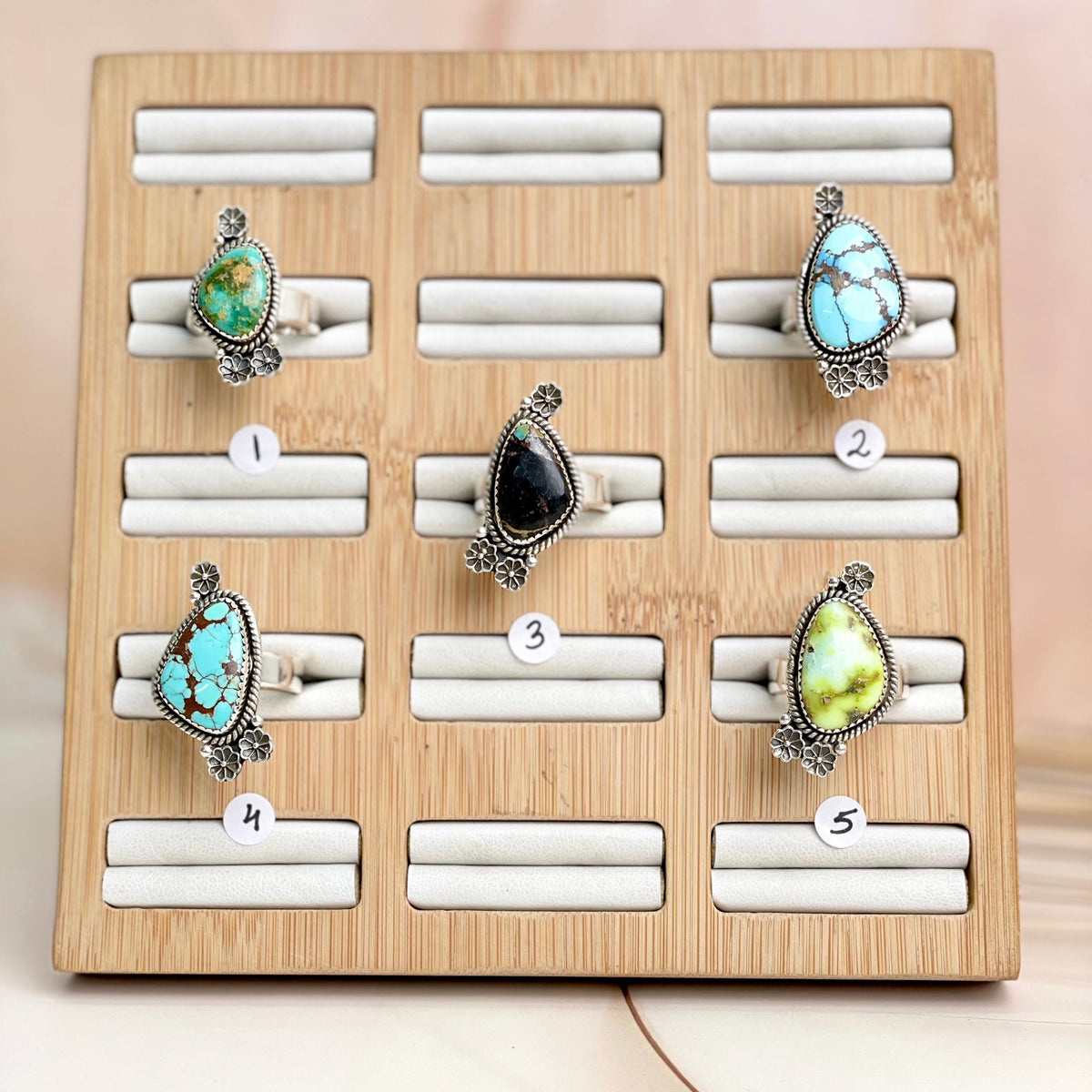 Sterling Floral Tumble Slab Rings – My Julrae - Krush Kandy Jewelry