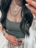 Bold Sterling Chain Necklace MADE TO ORDER-Chain Necklaces-Krush Kandy, Women's Online Fashion Boutique Located in Phoenix, Arizona (Scottsdale Area)