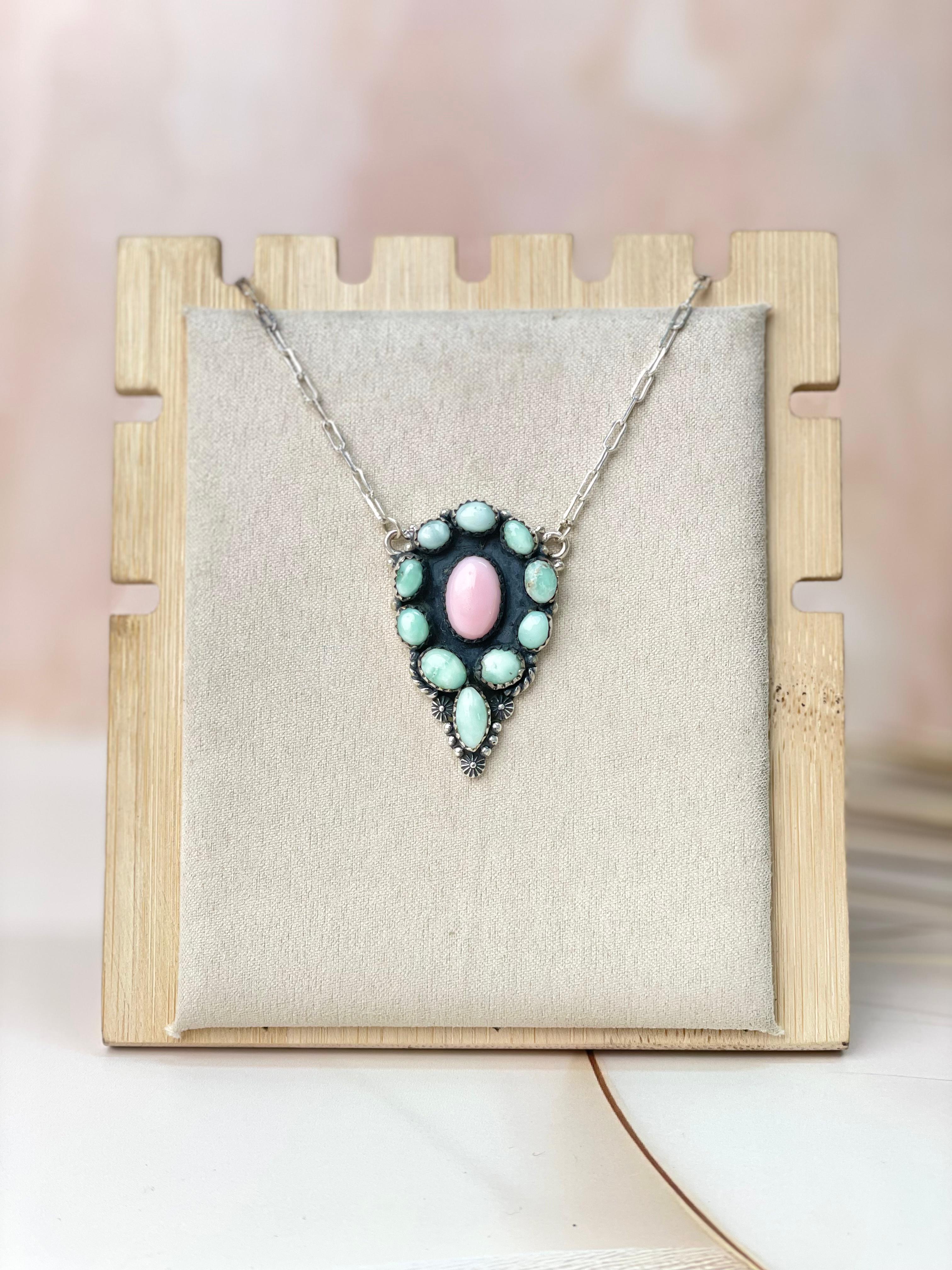 Paloma & Conch Cluster Necklace-Necklaces-Krush Kandy, Women's Online Fashion Boutique Located in Phoenix, Arizona (Scottsdale Area)