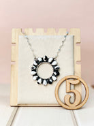 Canyon Dreams Halo Multistone Necklace-Necklaces-Krush Kandy, Women's Online Fashion Boutique Located in Phoenix, Arizona (Scottsdale Area)