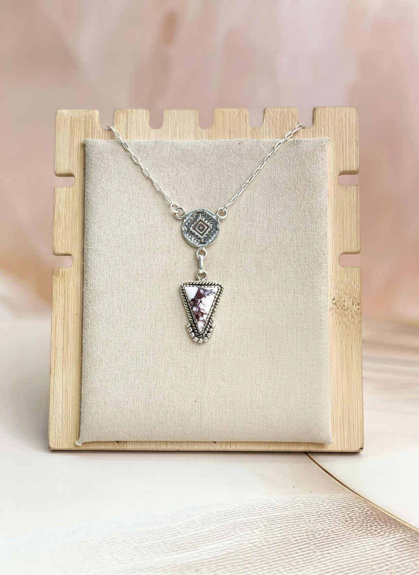 Aztec Triad Multi Stone Necklace-Necklaces-Krush Kandy, Women's Online Fashion Boutique Located in Phoenix, Arizona (Scottsdale Area)