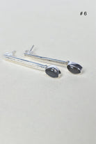 Silver Solitaire Bar Earrings-Drop Earrings-Krush Kandy, Women's Online Fashion Boutique Located in Phoenix, Arizona (Scottsdale Area)