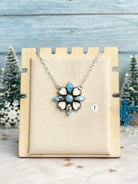 Winter Frost Golden Hills Cluster Necklace-Necklaces-Krush Kandy, Women's Online Fashion Boutique Located in Phoenix, Arizona (Scottsdale Area)